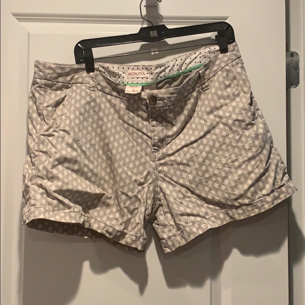 Fun Patterned Merona Grey Shorts Perfect forSummer